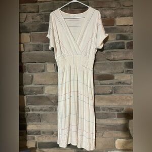 O'Neill colorful stripe midi dress